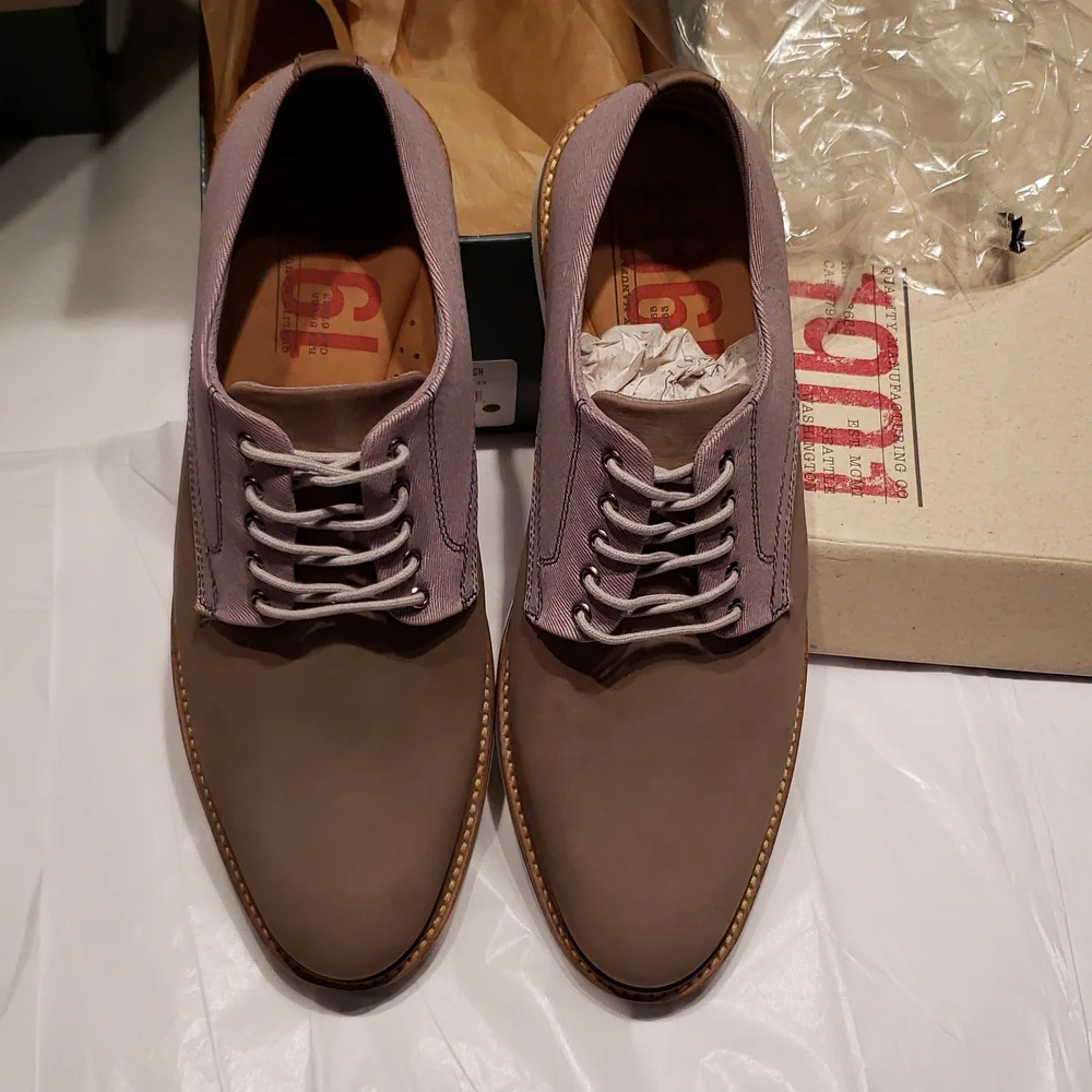 1901 Quality Manufacturing NEW Shoes Men's 9 2-Tone Leather Oxfords